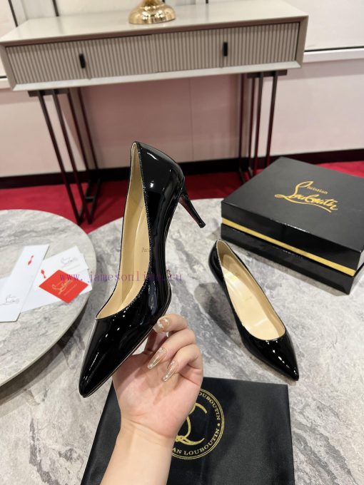 Classic patent leather single shoe style ︎ ️Classic KATE series 10cm high heels, glossy pateib6l19r8 - Image 4