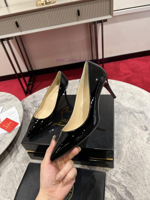 Classic patent leather single shoe style ︎ ️Classic KATE series 10cm high heels, glossy pateib6l19r8 - Image 5