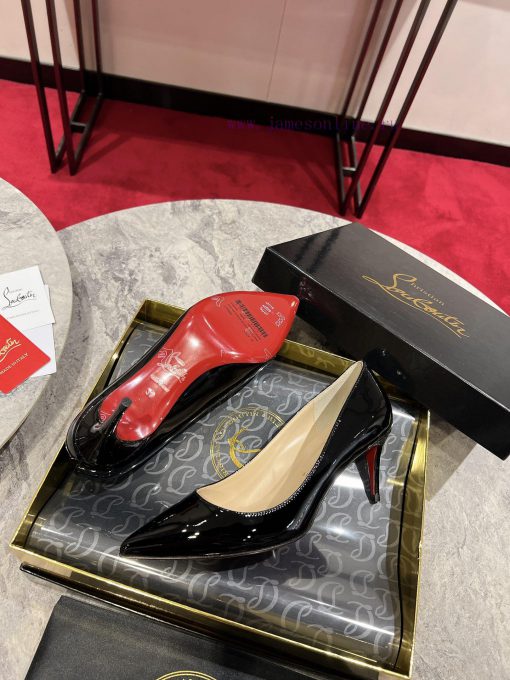 Classic patent leather single shoe style ︎ ️Classic KATE series 10cm high heels, glossy pateib6l19r8 - Image 8