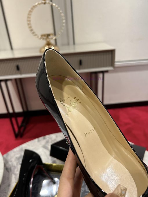 Classic patent leather single shoe style ︎ ️Classic KATE series 10cm high heels, glossy pate0tps232a - Image 7
