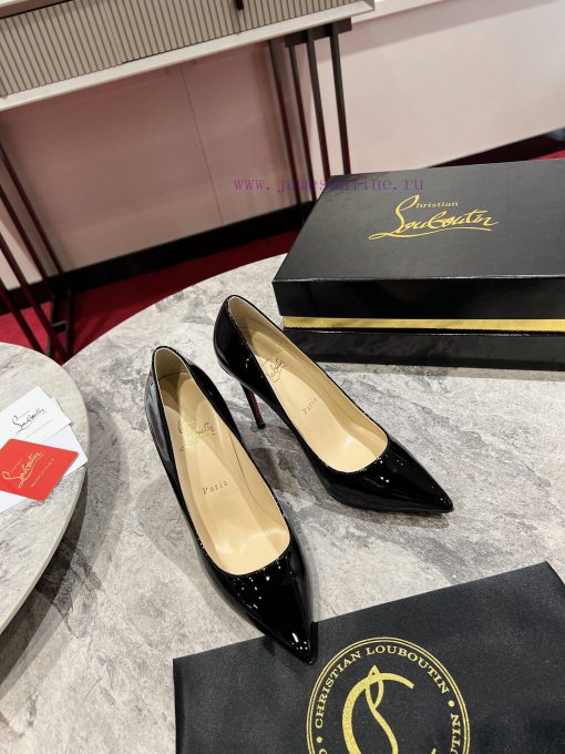 Classic patent leather single shoe style ︎ ️Classic KATE series 10cm high heels, glossy pate85mube8u - Image 2
