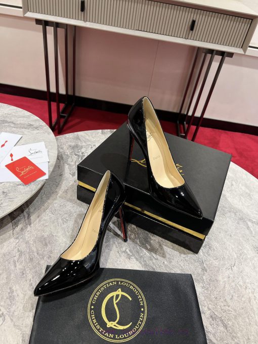 Classic patent leather single shoe style ︎ ️Classic KATE series 10cm high heels, glossy pate85mube8u - Image 3