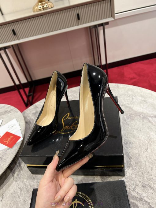 Classic patent leather single shoe style ︎ ️Classic KATE series 10cm high heels, glossy pate85mube8u - Image 5