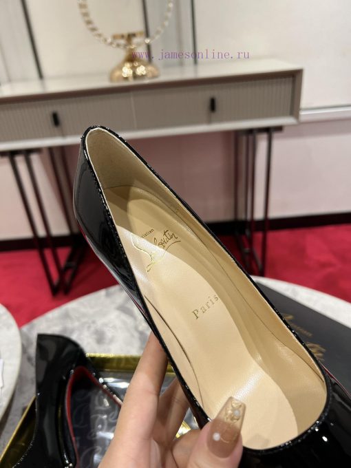 Classic patent leather single shoe style ︎ ️Classic KATE series 10cm high heels, glossy pate85mube8u - Image 7
