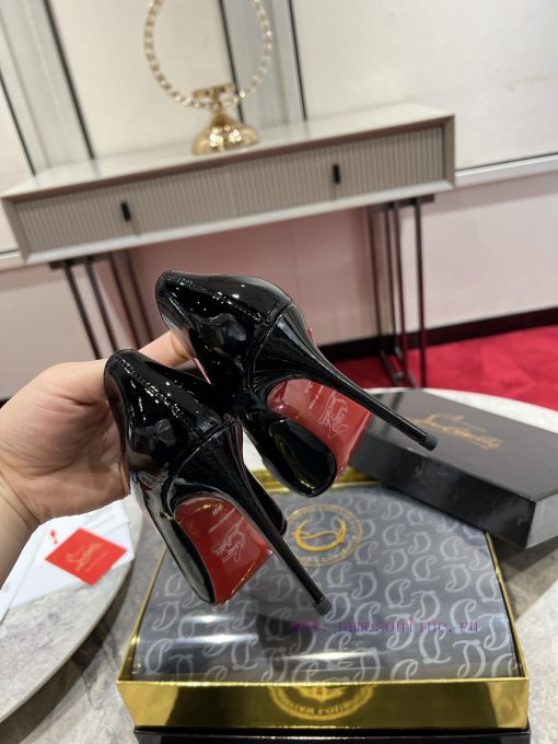 Classic patent leather single shoe style ︎ ️Classic KATE series 10cm high heels, glossy pate85mube8u - Image 8