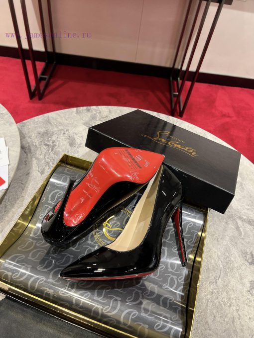 Classic patent leather single shoe style ︎ ️Classic KATE series 10cm high heels, glossy patesa4mcqtd - Image 8