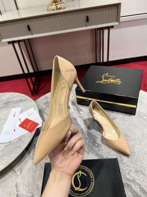 Classic Side Empty Single Shoes ∙ ꫛꫀ w ︎ ️Classic KATE series 10cm high heels, glossy patentwubrxjvy - Image 4