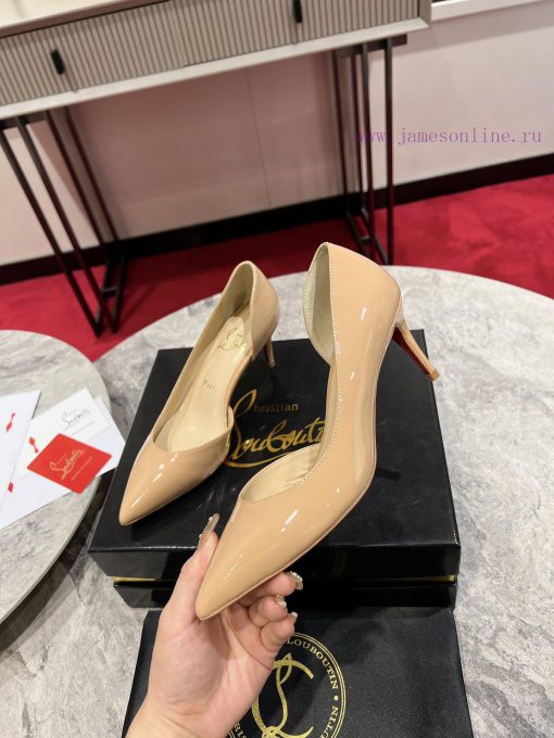 Classic Side Empty Single Shoes ∙ ꫛꫀ w ︎ ️Classic KATE series 10cm high heels, glossy patentwubrxjvy - Image 5