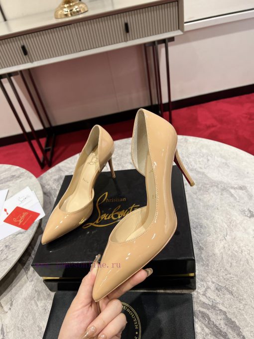 Classic Side Empty Single Shoes ∙ ꫛꫀ w ︎ ️Classic KATE series 10cm high heels, glossy patenttz4fba5l - Image 5