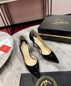Classic Side Empty Single Shoes ∙ ꫛꫀ w ︎ ️Classic KATE series 10cm high heels, glossy patentbfnl0ypk
