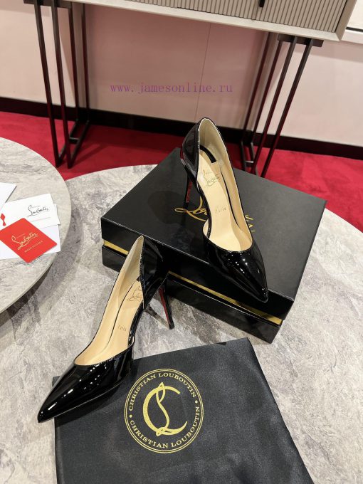 Classic Side Empty Single Shoes ∙ ꫛꫀ w ︎ ️Classic KATE series 10cm high heels, glossy patentbfnl0ypk - Image 3