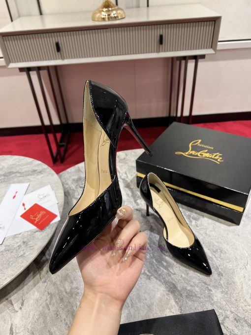Classic Side Empty Single Shoes ∙ ꫛꫀ w ︎ ️Classic KATE series 10cm high heels, glossy patentbfnl0ypk - Image 4