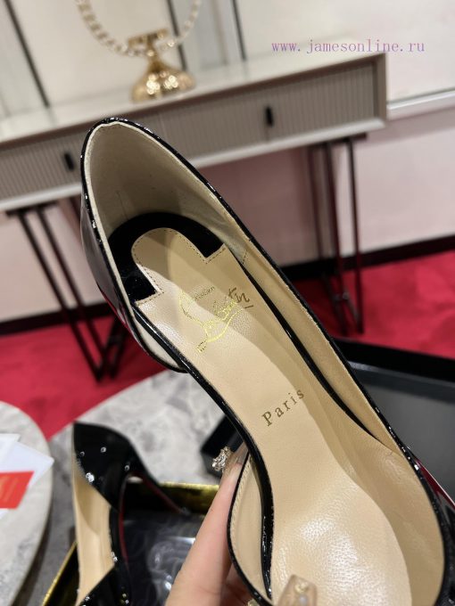 Classic Side Empty Single Shoes ∙ ꫛꫀ w ︎ ️Classic KATE series 10cm high heels, glossy patentbfnl0ypk - Image 7
