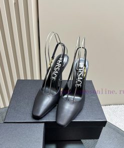 Versace metal buckle heel high heelsBeautiful killer shoes, intertwined with elegance and puaduyfre5