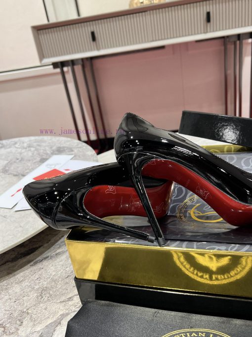 Classic Wave Shoes ∙ ꫛꫀ w ︎ ️Classic KATE series 10cm high heels, glossy patent leather brin323s8t03 - Image 10