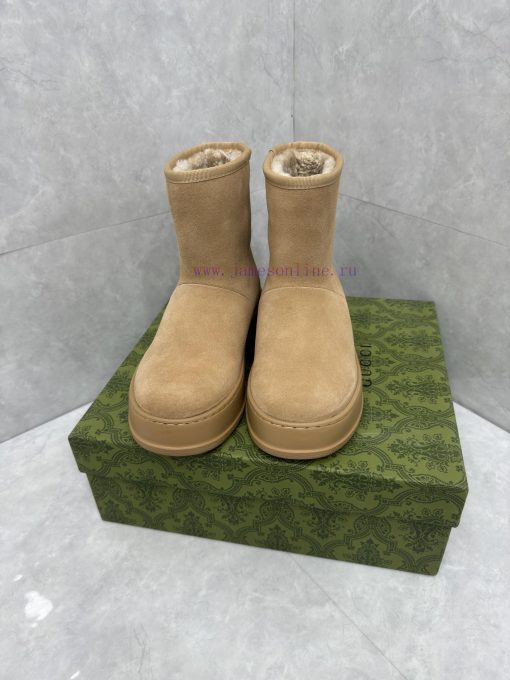GG2024 new women's and ankle boots wool boots. This Cruise 2024 boot is both stable and luxuu8n2oyqf - Image 4