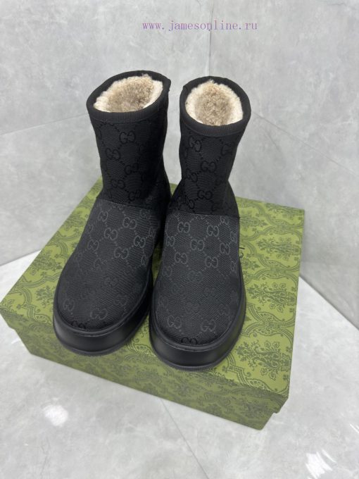 GG2024 new women's and ankle boots wool boots. This Cruise 2024 boot is both stable and luxusq003nk2 - Image 3
