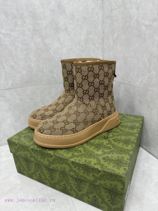 GG2024 new women's and ankle boots wool boots. This Cruise 2024 boot is both stable and luxu66xq2e4c - Image 4
