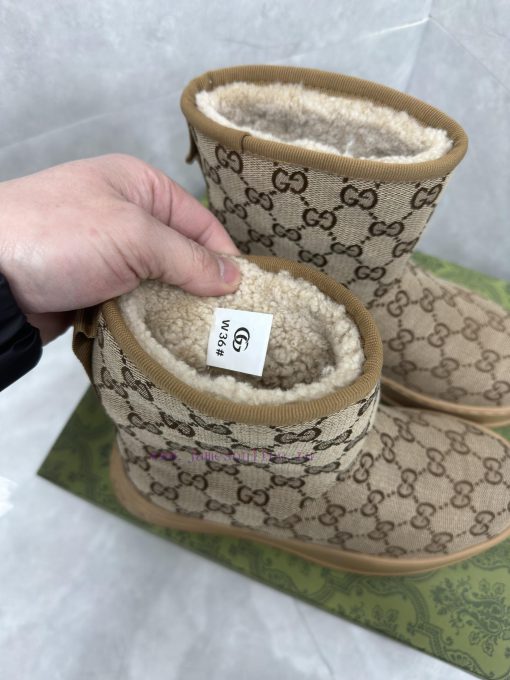 GG2024 new women's and ankle boots wool boots. This Cruise 2024 boot is both stable and luxu66xq2e4c - Image 8