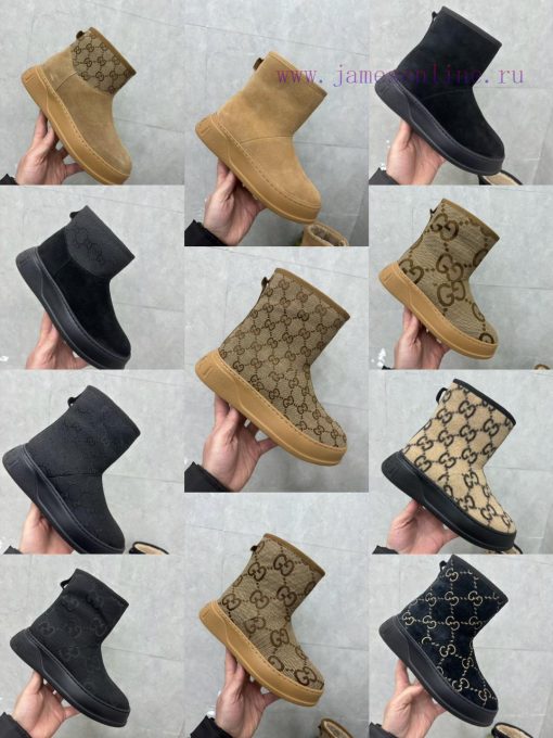 GG2024 new women's and ankle boots wool boots. This Cruise 2024 boot is both stable and luxu66xq2e4c - Image 10