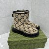 GG2024 new women's and ankle boots wool boots. This Cruise 2024 boot is both stable and luxuud657fb1
