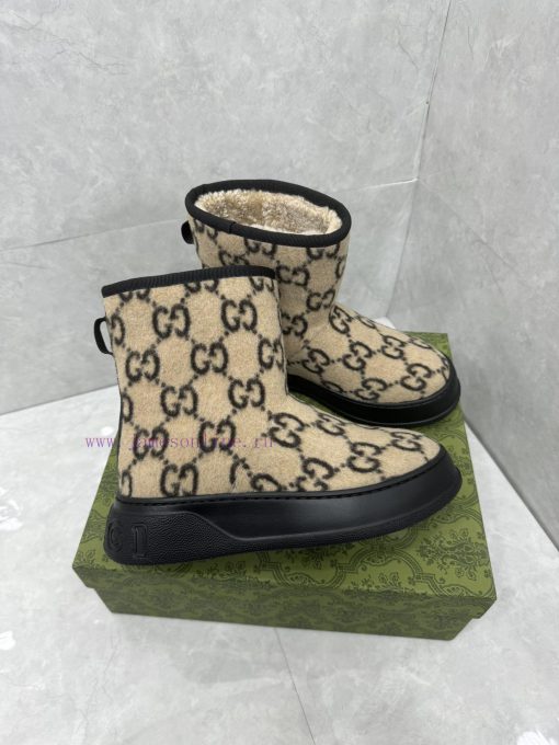 GG2024 new women's and ankle boots wool boots. This Cruise 2024 boot is both stable and luxuud657fb1 - Image 3