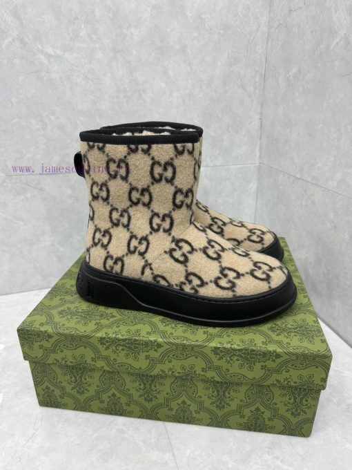 GG2024 new women's and ankle boots wool boots. This Cruise 2024 boot is both stable and luxuud657fb1 - Image 4