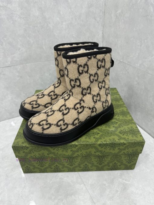 GG2024 new women's and ankle boots wool boots. This Cruise 2024 boot is both stable and luxuud657fb1 - Image 5