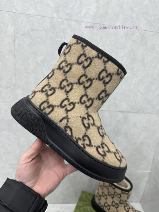 GG2024 new women's and ankle boots wool boots. This Cruise 2024 boot is both stable and luxuud657fb1 - Image 7