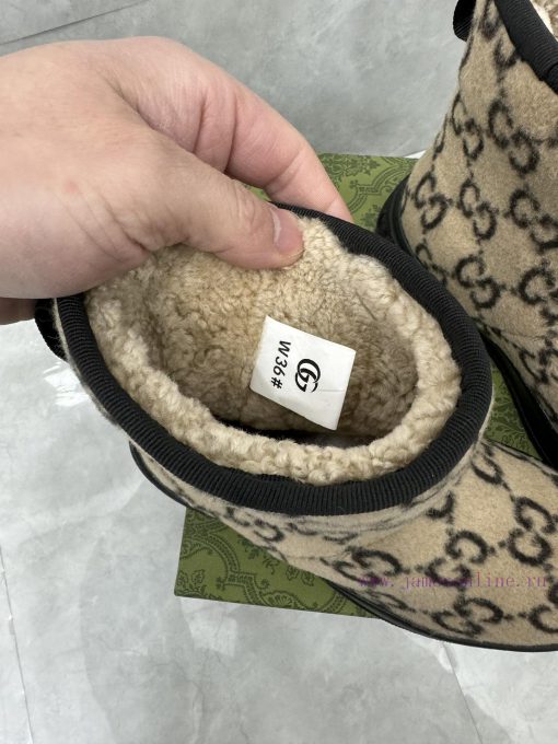 GG2024 new women's and ankle boots wool boots. This Cruise 2024 boot is both stable and luxuud657fb1 - Image 9