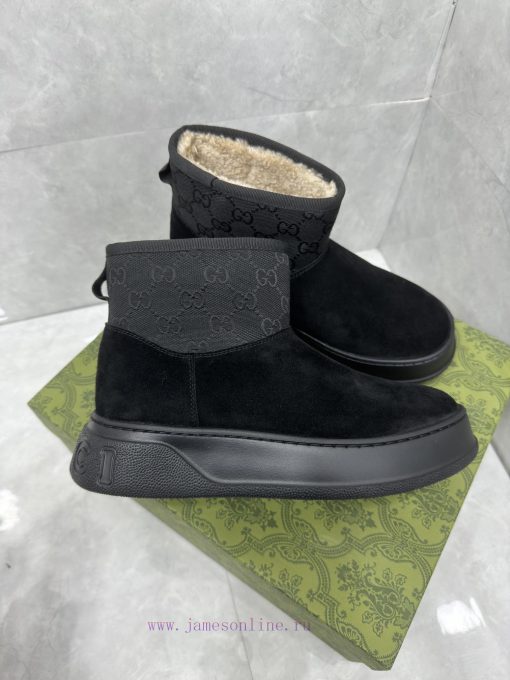 GG2024 new women's and ankle boots wool boots. This Cruise 2024 boot is both stable and luxufjyb7c2s - Image 3
