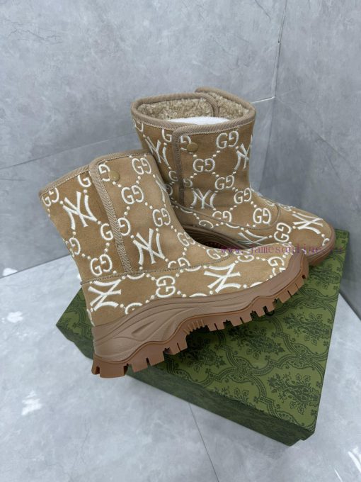 New GucciNY collaboration, winter mid top wool boots, snow bootsThe upper of this mid lengthirvg11k8 - Image 4