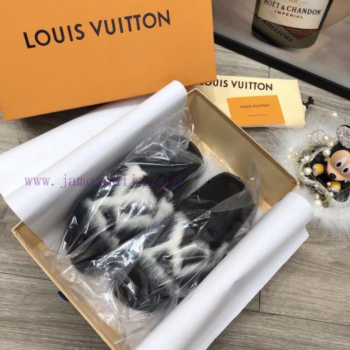 LV Home Limited Edition Full mink fur Home Hotel Slippers Fur SlippersThe entire shoe upper 3v8nyxjp - Image 10
