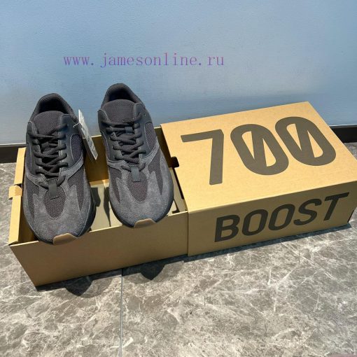 The top of the line adidas originals Yeezy boost 700 black "Utility Black" shoe features a pqangm75b - Image 5
