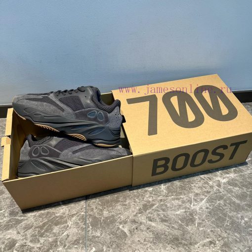 The top of the line adidas originals Yeezy boost 700 black "Utility Black" shoe features a pqangm75b - Image 7