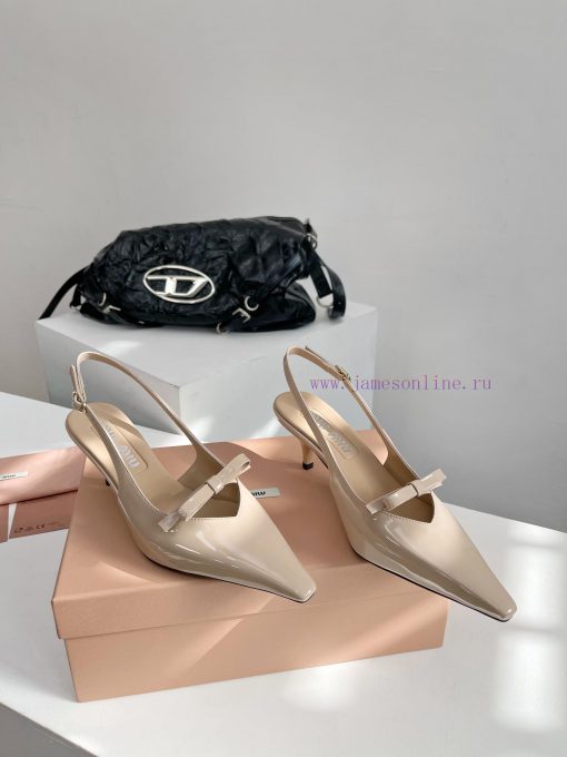 Miumiu 24/Spring/Summer Fashion Style Kitten and Square Head SandalsThe pointed end of the mgcoh9z8s - Image 3