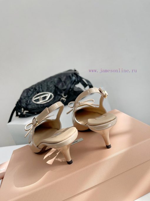 Miumiu 24/Spring/Summer Fashion Style Kitten and Square Head SandalsThe pointed end of the mgcoh9z8s - Image 5