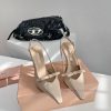 Miumiu 24/Spring/Summer Fashion Style Kitten and Square Head SandalsThe pointed end of the my39d6490
