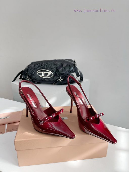 Miumiu 24/Spring/Summer Fashion Style Kitten and Square Head SandalsThe pointed end of the mz3t69u4x - Image 3