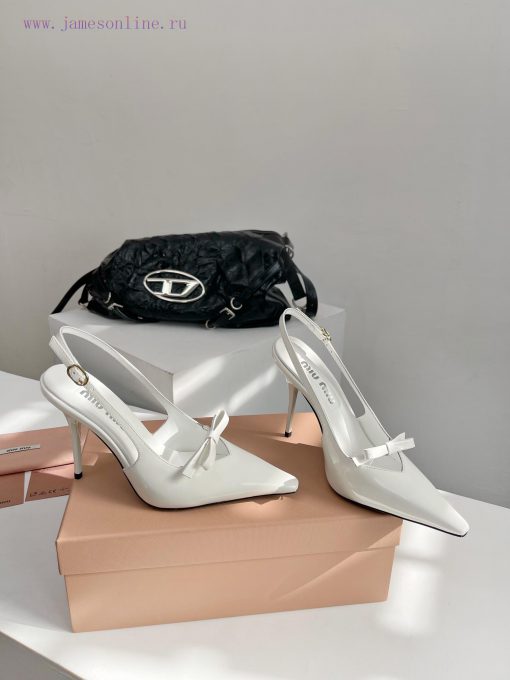 Miumiu 24/Spring/Summer Fashion Style Kitten and Square Head SandalsThe pointed end of the mme9zw5s4 - Image 3