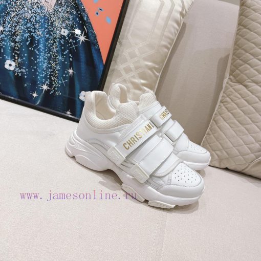 Dior Classic Series Leather Velcro Casual SneakersThis D-Wander sports shoe showcases a modevlz74r0s - Image 6