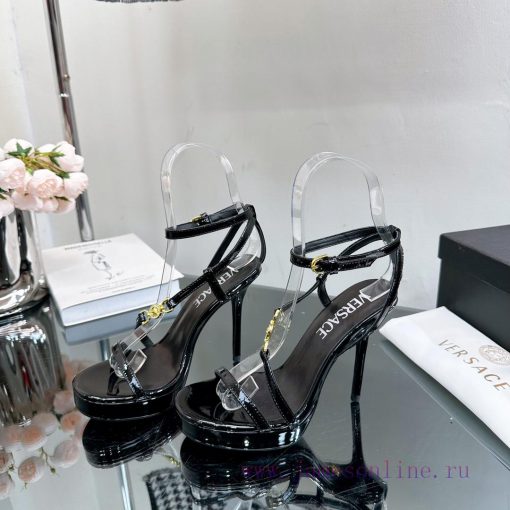 Versace 2024 Spring/Summer New Waterproof Platform Sandals High Heels———————————— The Milan vbh50w6z - Image 9