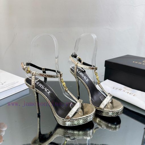Versace 2024 Spring/Summer New Waterproof Platform Sandals High Heels————————————The Milan rmc6gp270