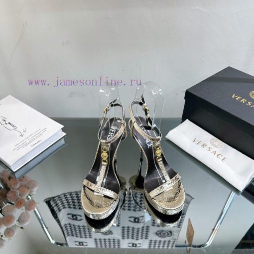 Versace 2024 Spring/Summer New Waterproof Platform Sandals High Heels————————————The Milan rmc6gp270 - Image 3