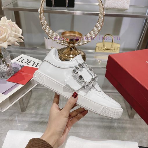 24 new styles of Zhou Dongyu~Tang Yan~Linda's dream shoes RV square button white shoes lightypvqeo27 - Image 4