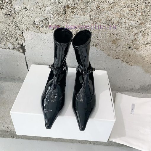 The row23ss autumn and winter new cat heel boots The row has never lost in creating a sense ynifpynm - Image 2