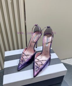 AQUAZZURA 24 Spring/Summer New Collection asCrystal high heels with adjustable ankle strap a97tk1bms