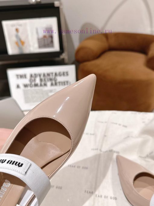 𝙈𝙄𝙐𝙈𝙄𝙐² ⁰² 4 Early Spring Miura New Pointed Series Single Shoes, Mary JaneA fairy must have qpvxmjh5 - Image 6