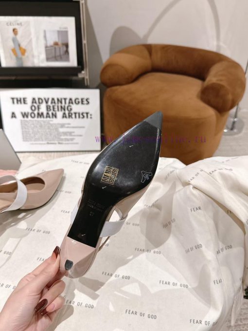 𝙈𝙄𝙐𝙈𝙄𝙐² ⁰² 4 Early Spring Miura New Pointed Series Single Shoes, Mary JaneA fairy must have qpvxmjh5 - Image 7