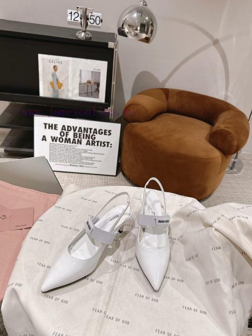𝙈𝙄𝙐𝙈𝙄𝙐² ⁰² 4 Early Spring Miura New Pointed Series Single Shoes, Mary JaneA fairy must have vankuhi2 - Image 3